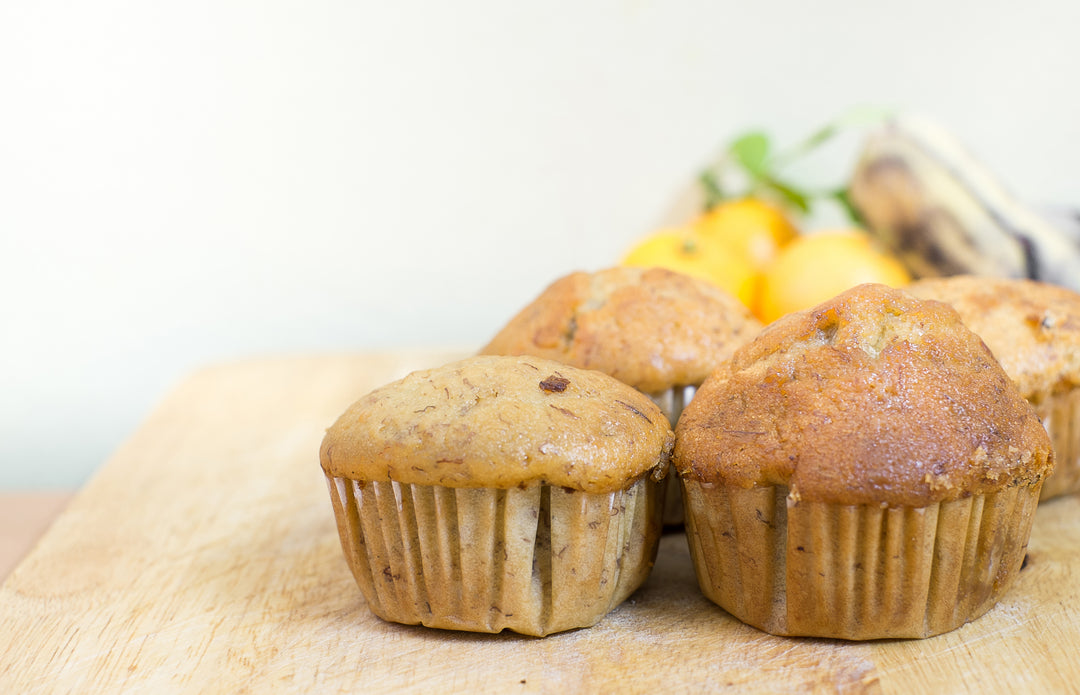 No Sugar Added Banana Bread Muffins