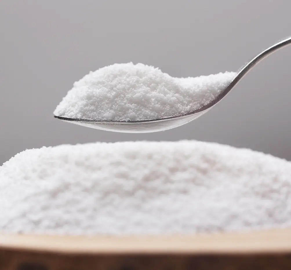 Spoon with white sugar image